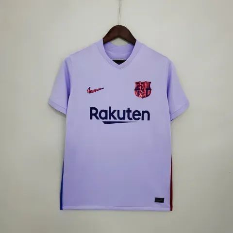 Camisa do Barcelona - Roxa - Fora 2021 2022 - Foto 4