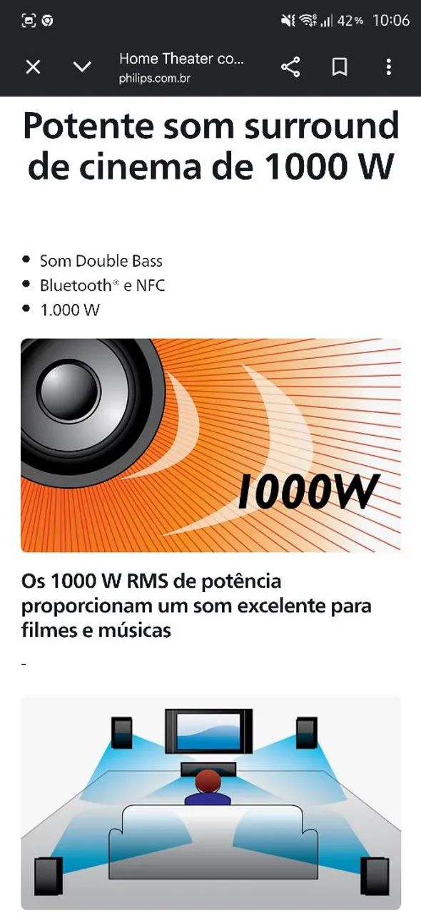 Home Theater com Blu-ray 3D 5.1 - 1000W - Foto 4