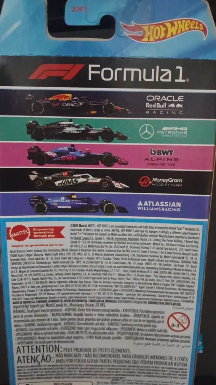 FIVE PACK HOTWHEELS FÓRMULA 1 (2025) *LACRADO - Foto 2