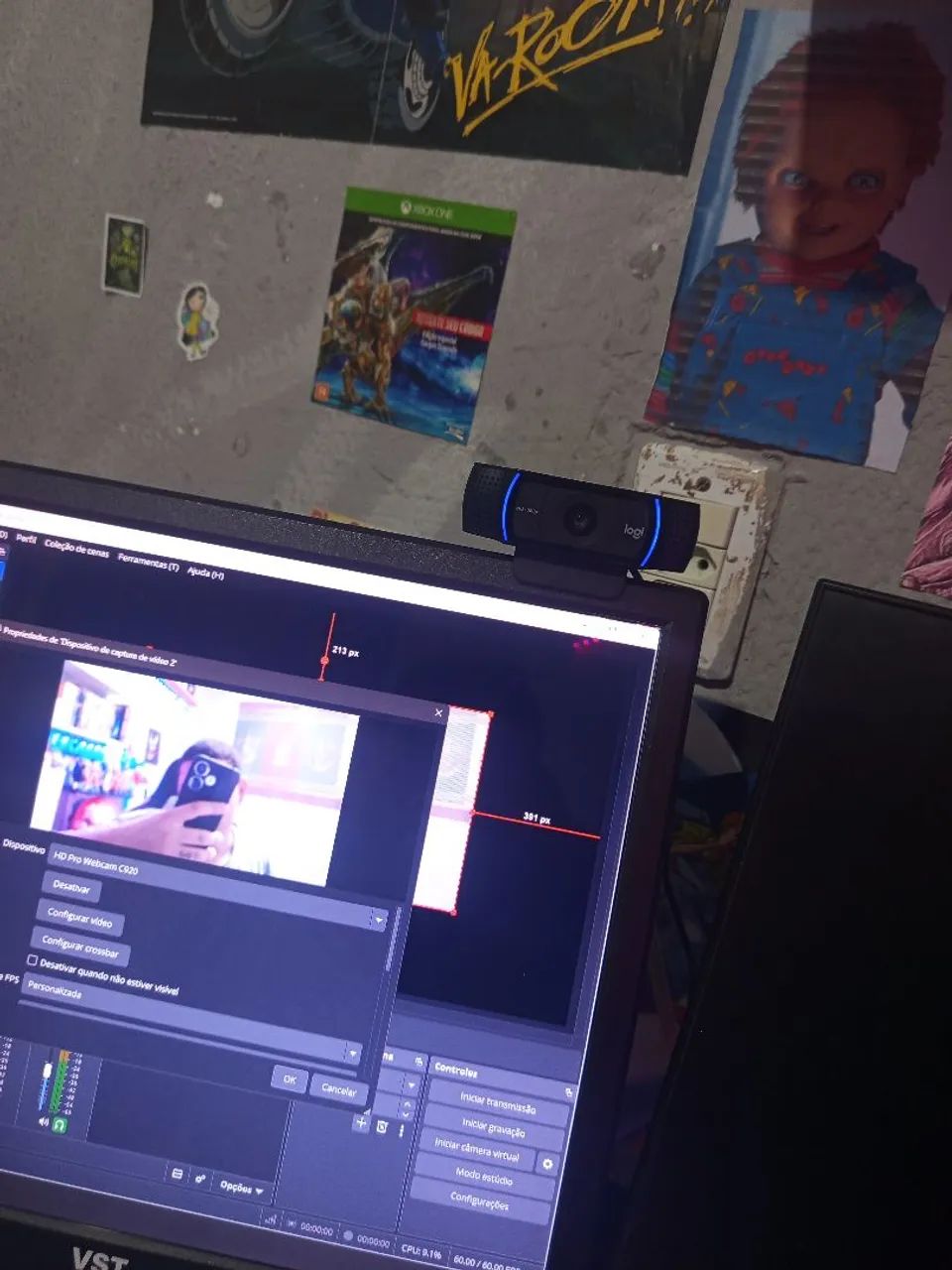 WEBCAM LOGITECH PRO C920 COM ÁUDIO PERFEITA  - Foto 2