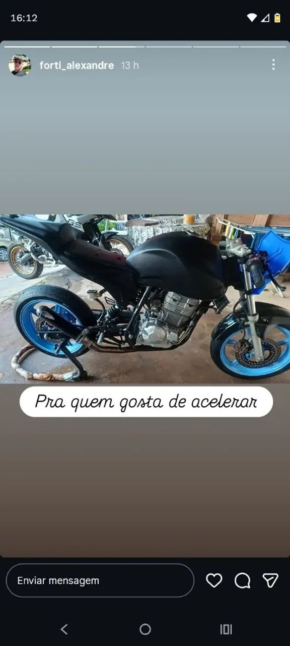 Moto Pra corrida 