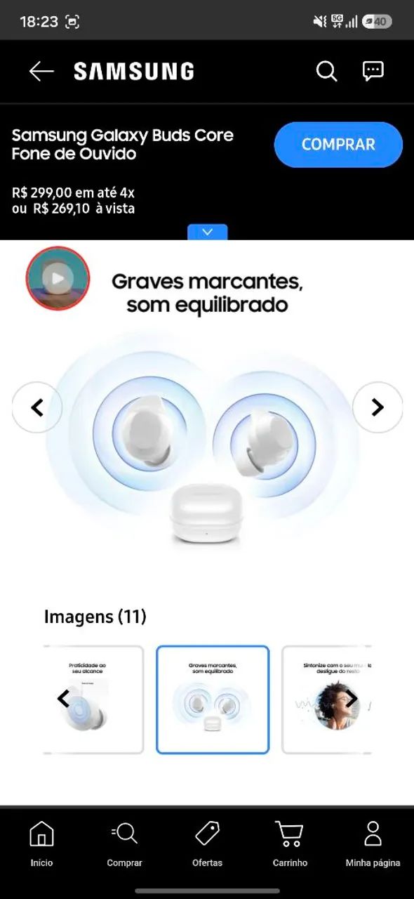Fone Galaxy Buds Core - Foto 4