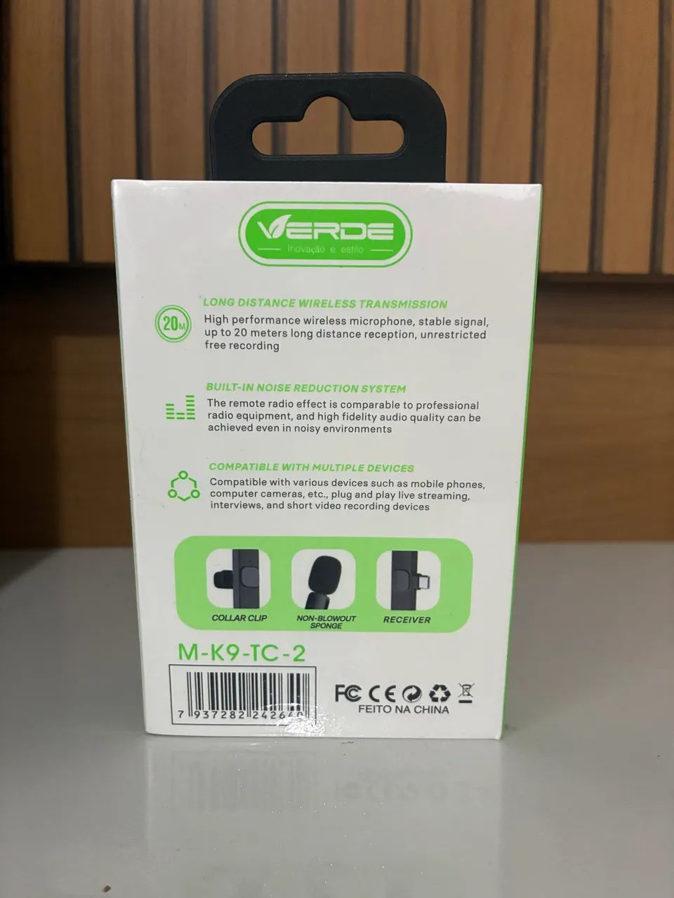 Microfone De Lapela Sem Fio Duplo  para Gravação, Live Tipo C - Produto  Novo - Foto 2