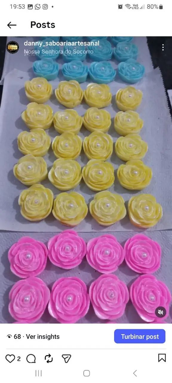 Lembrancinhas Sabonetes Flores  - Foto 4