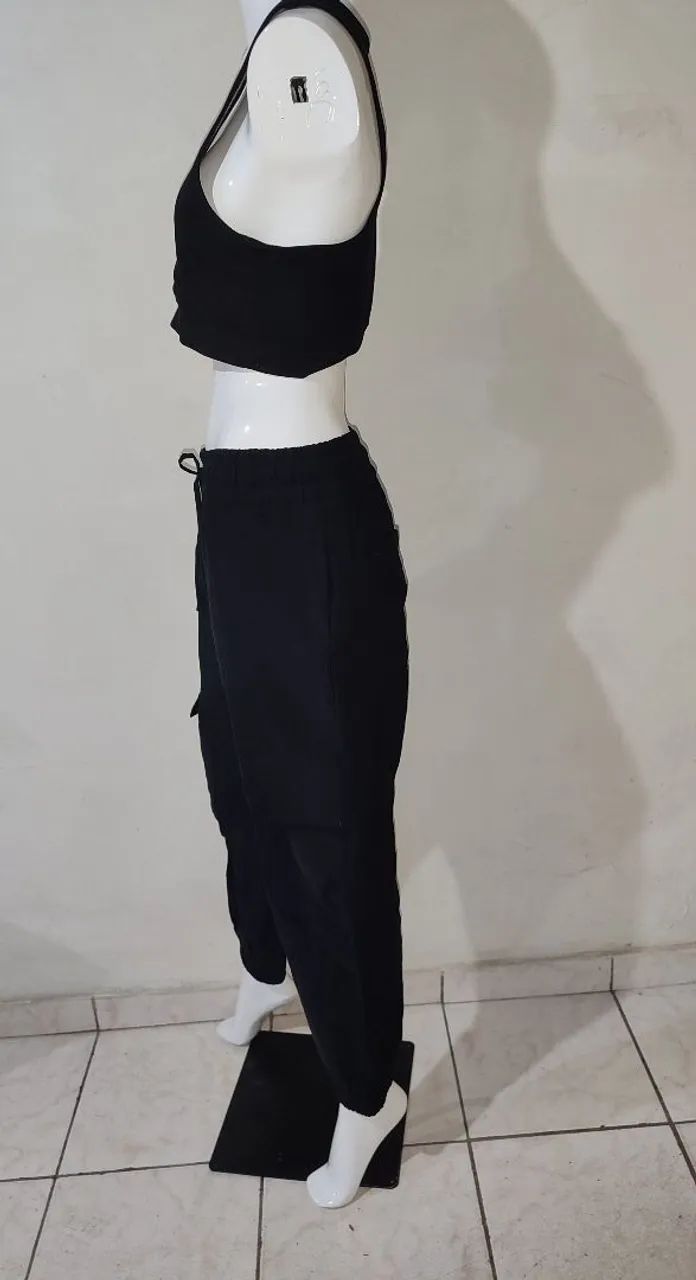 Calça Feminina Cargo Jogger Zara M  - Foto 3