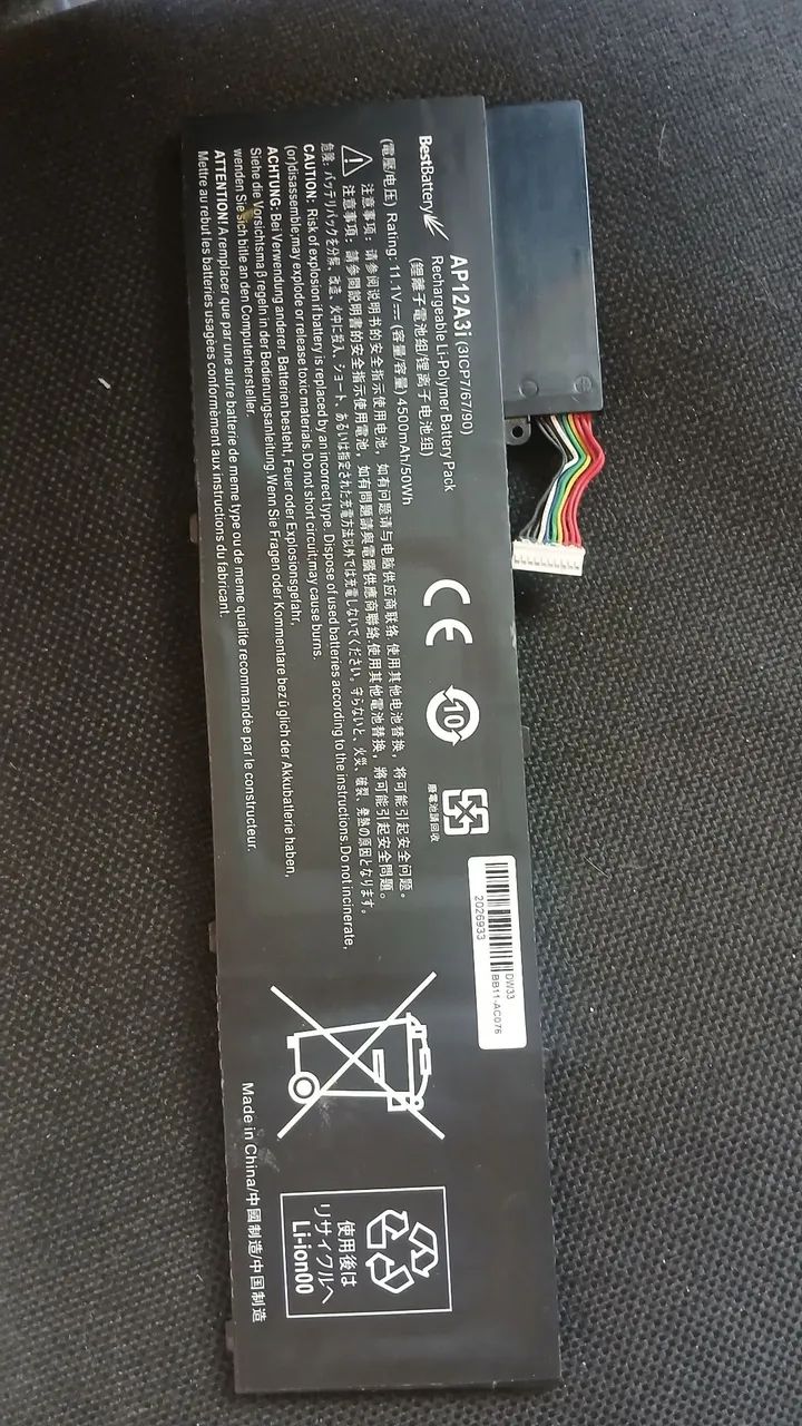 BATERIA PARA NOTEBOOK