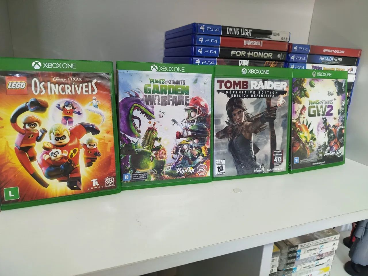LOTE COM 4 JOGOS PARA XBOX ONE.