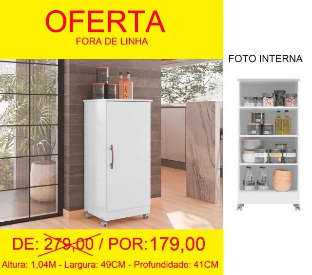 Multi uso com rodinhas inclusas - parcelamos sem juros