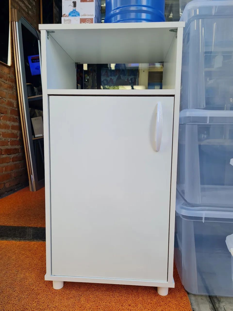 Balcão em MDP com 1 porta na cor branco - Foto 4