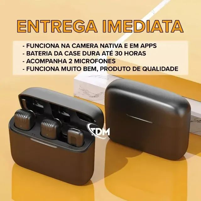 Microfone de Lapela Sem Fio com de Redução de Ruído J12 / J150 Tipo-C - Foto 2