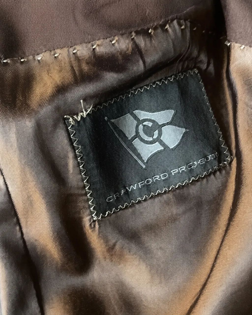 Blazer Crawford Project masculino marrom - Foto 2