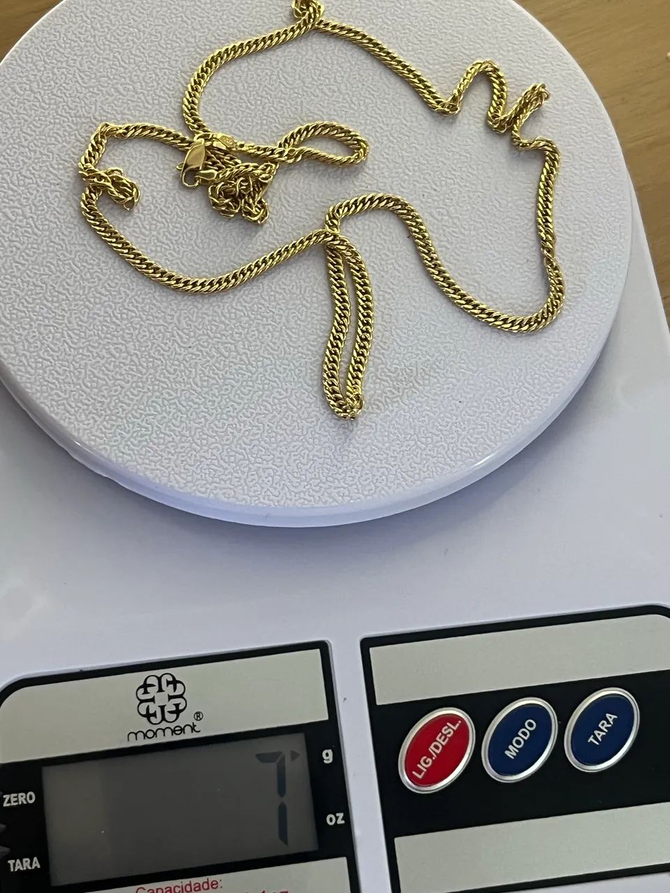 Corrente de ouro 18k Grumet oca Vivara, 60cm  3mm 7g - Foto 3