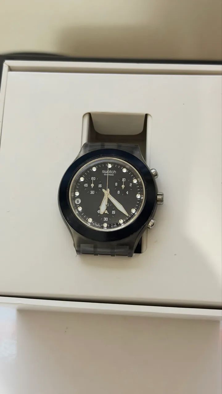 Relógio Swatch - Irony - Diaphane - SVCK4038G Preto - Foto 5