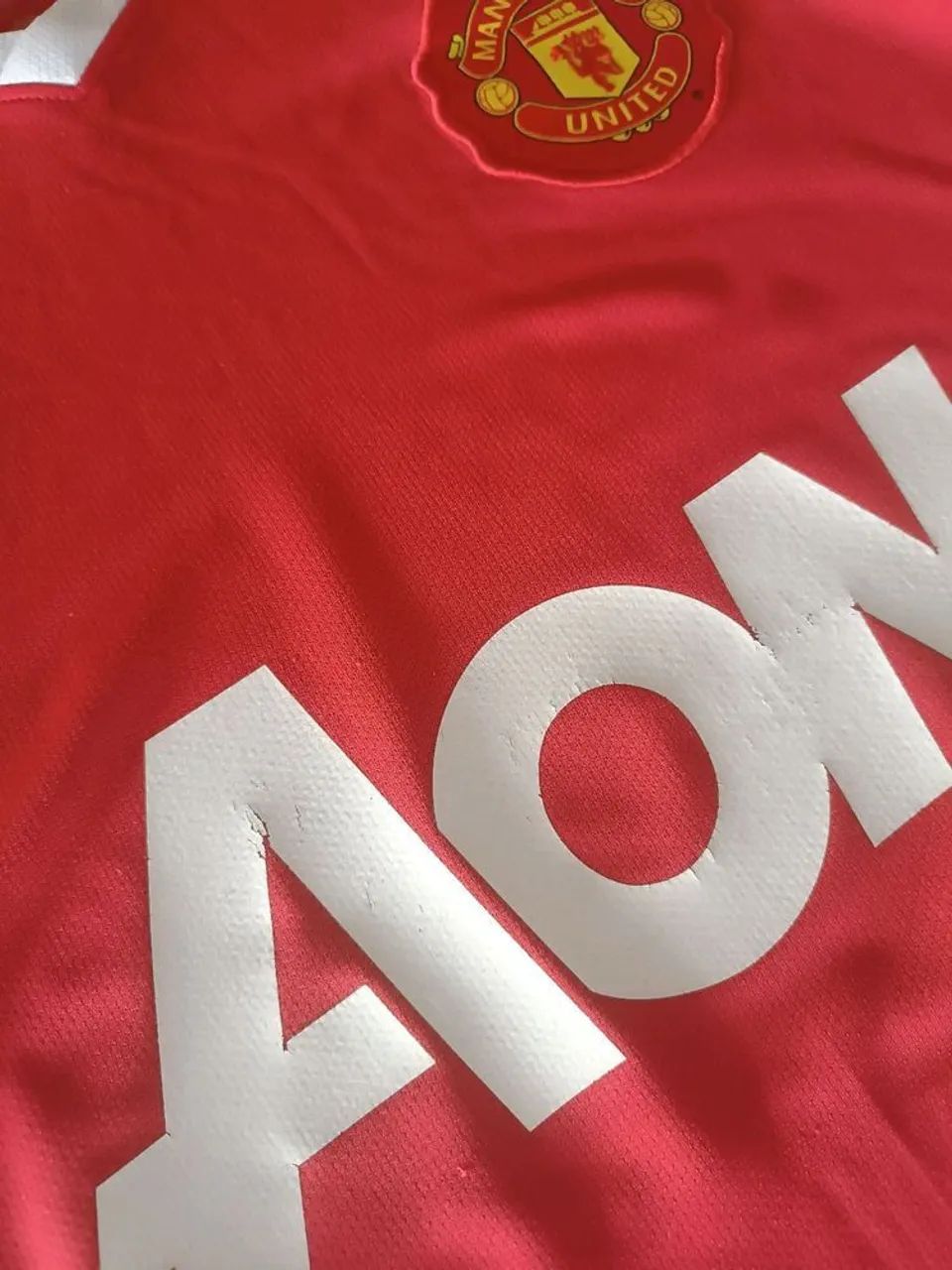 Camisa Original 2010 Manchester United Nike Vermelha AON Tamanho G - Foto 4