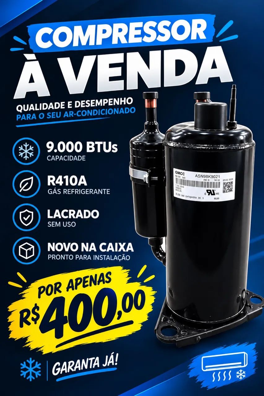 COMPRESSOR R10a 9k Btus