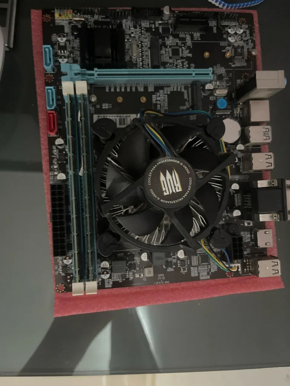 I7 de terceira geração 2 pentes de 8gb de ram é placa mãe padrão micro