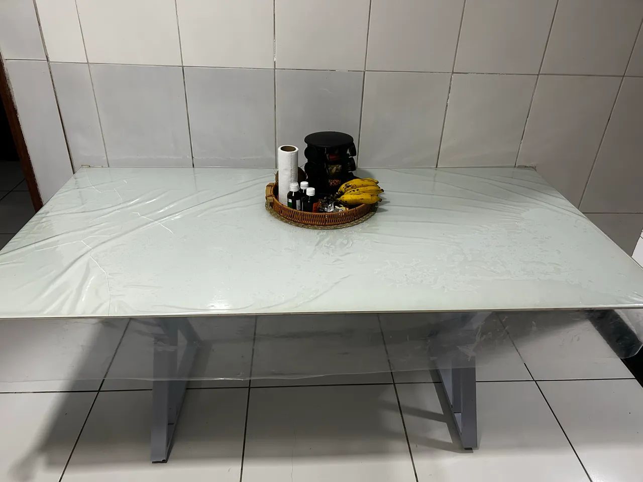 Mesa de jantar laka branca - Foto 5