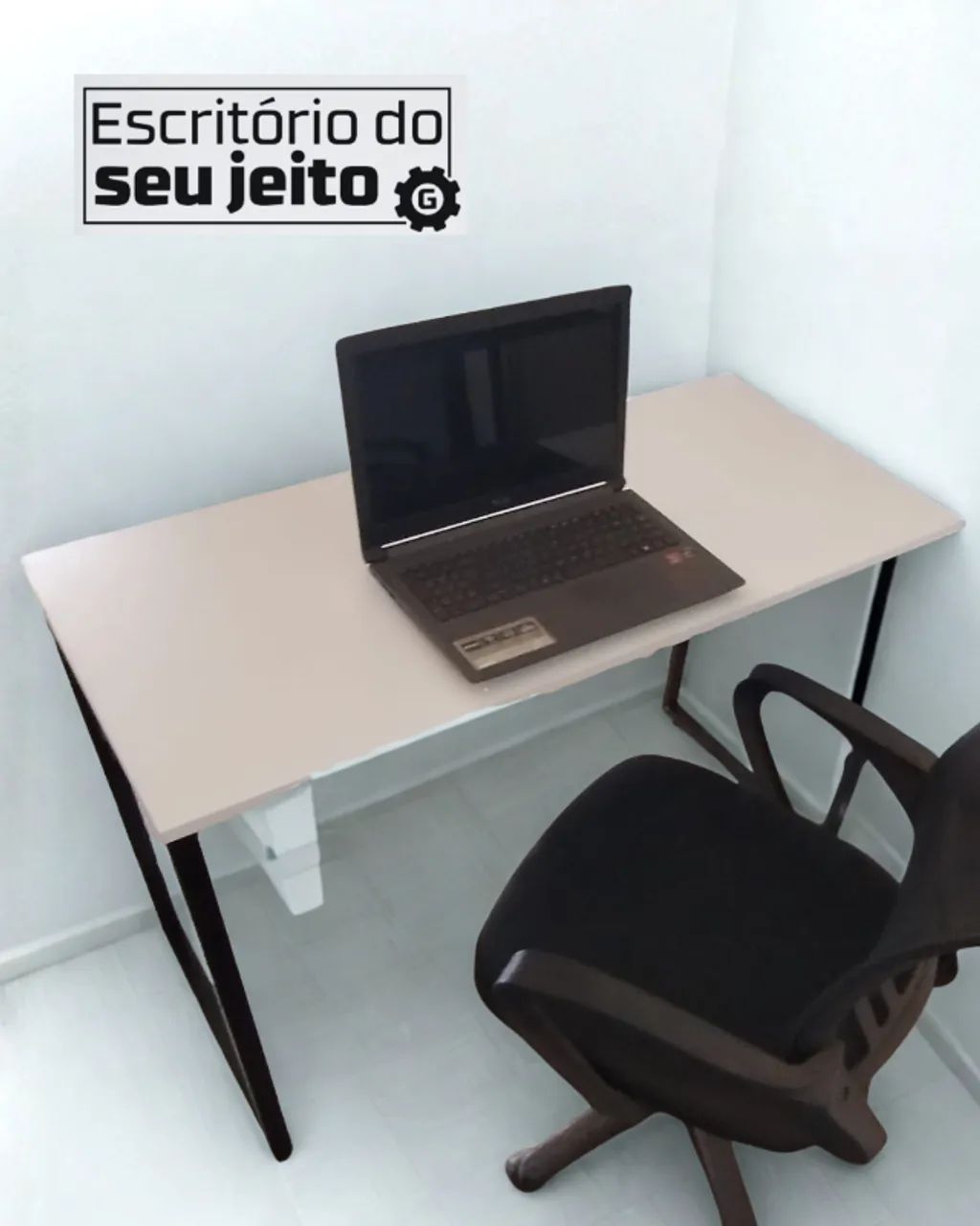 Mesa Industrial REFORÇADA NOVA 1,1m Multiuso para Computador Notebook de Estudo Escritório