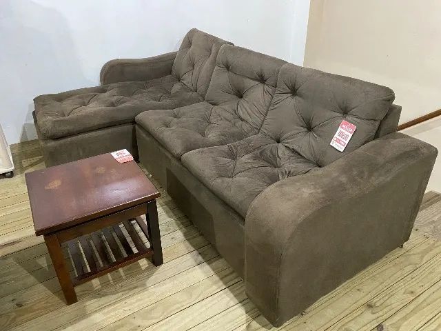 Sofá 3 lugares chaise 