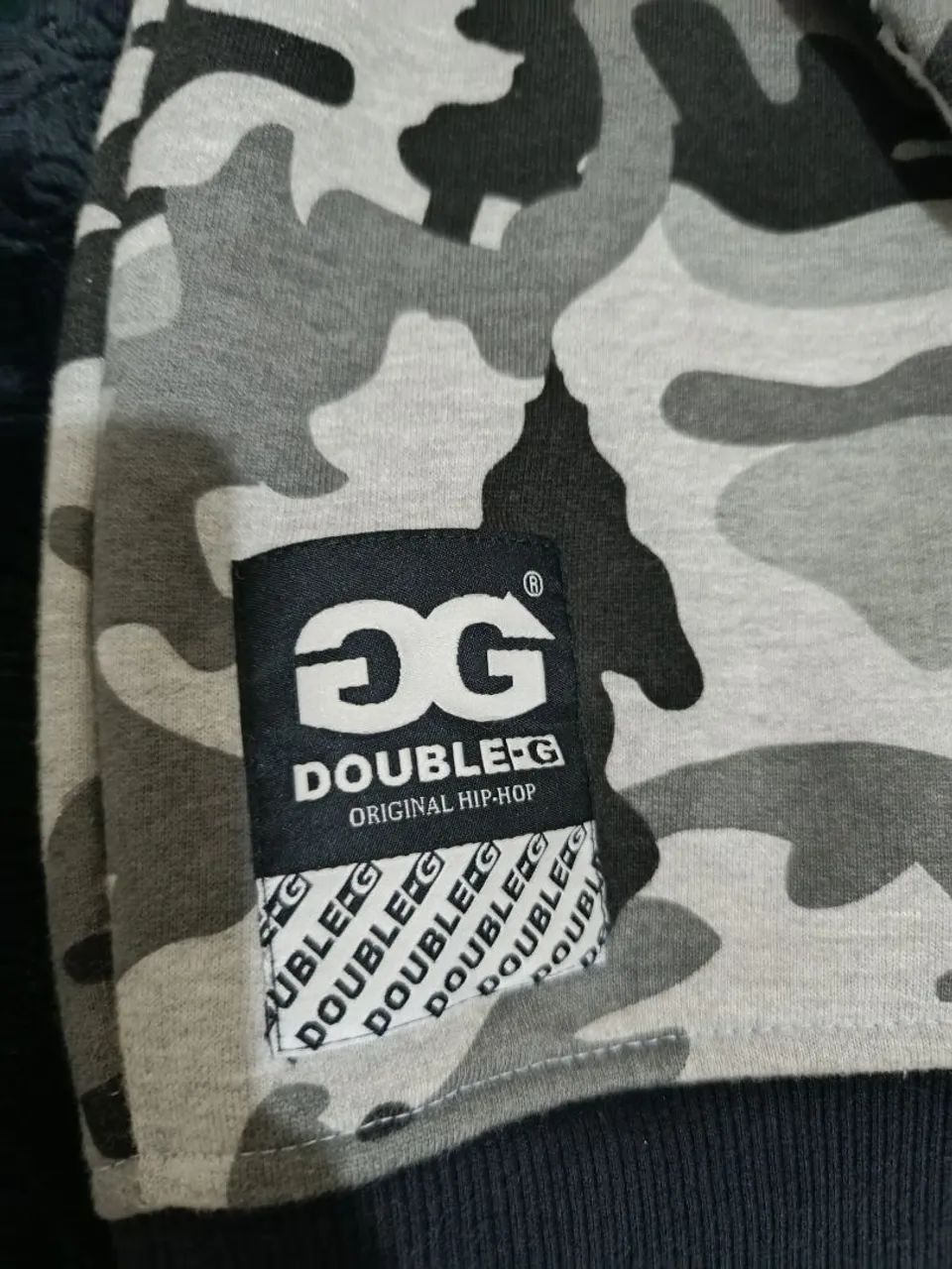 Moletom Double-G camuflado cinza  - Foto 3
