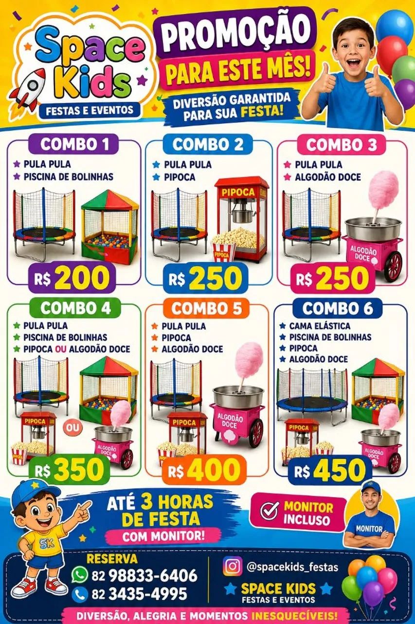 Locacao de brinquedos recreativos 