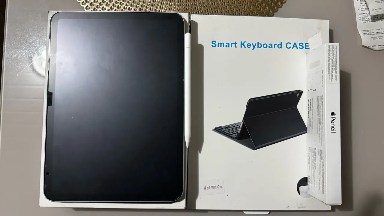 iPad 11 + Pencil C + capa com teclado