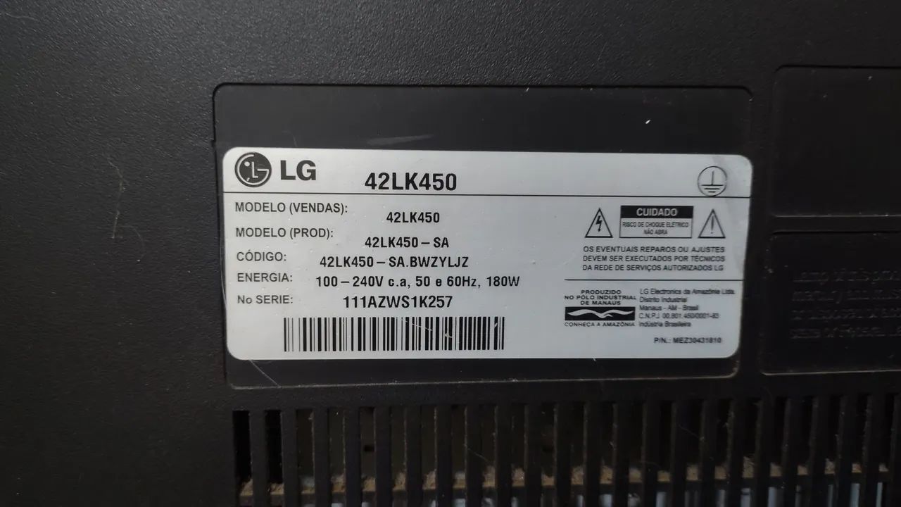 Tv LG 42 com Defeito - Foto 3