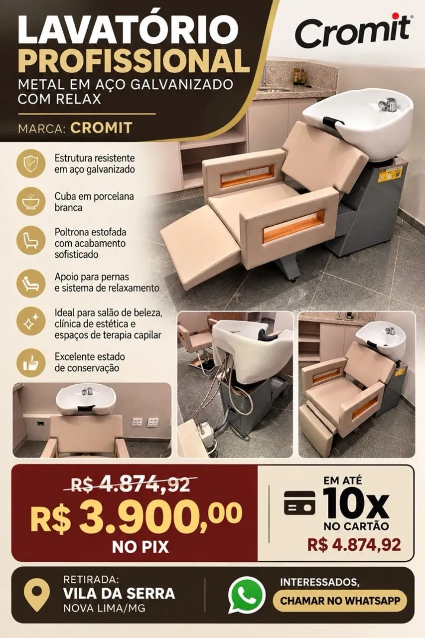 Lavatório profissional Cromit - Foto 4