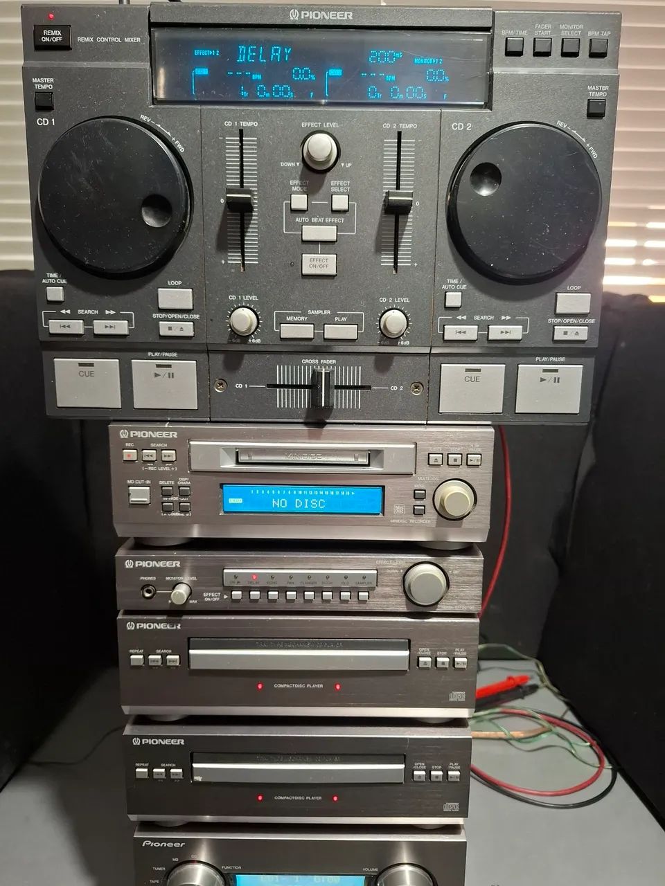 Mini system pioneer rmx 9, md cd fm usado - Foto 3