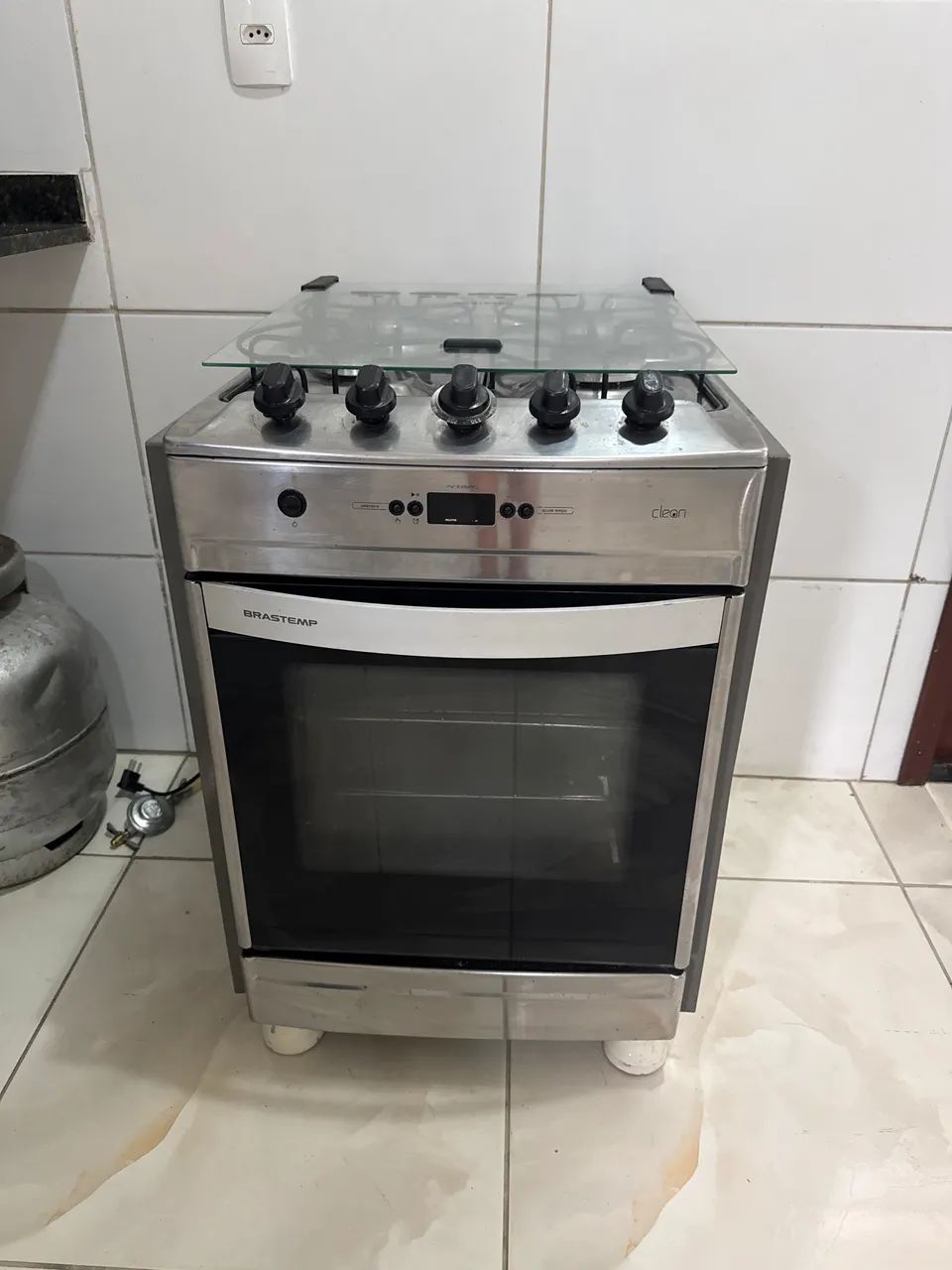 Fogão Brastemp Clean inox 