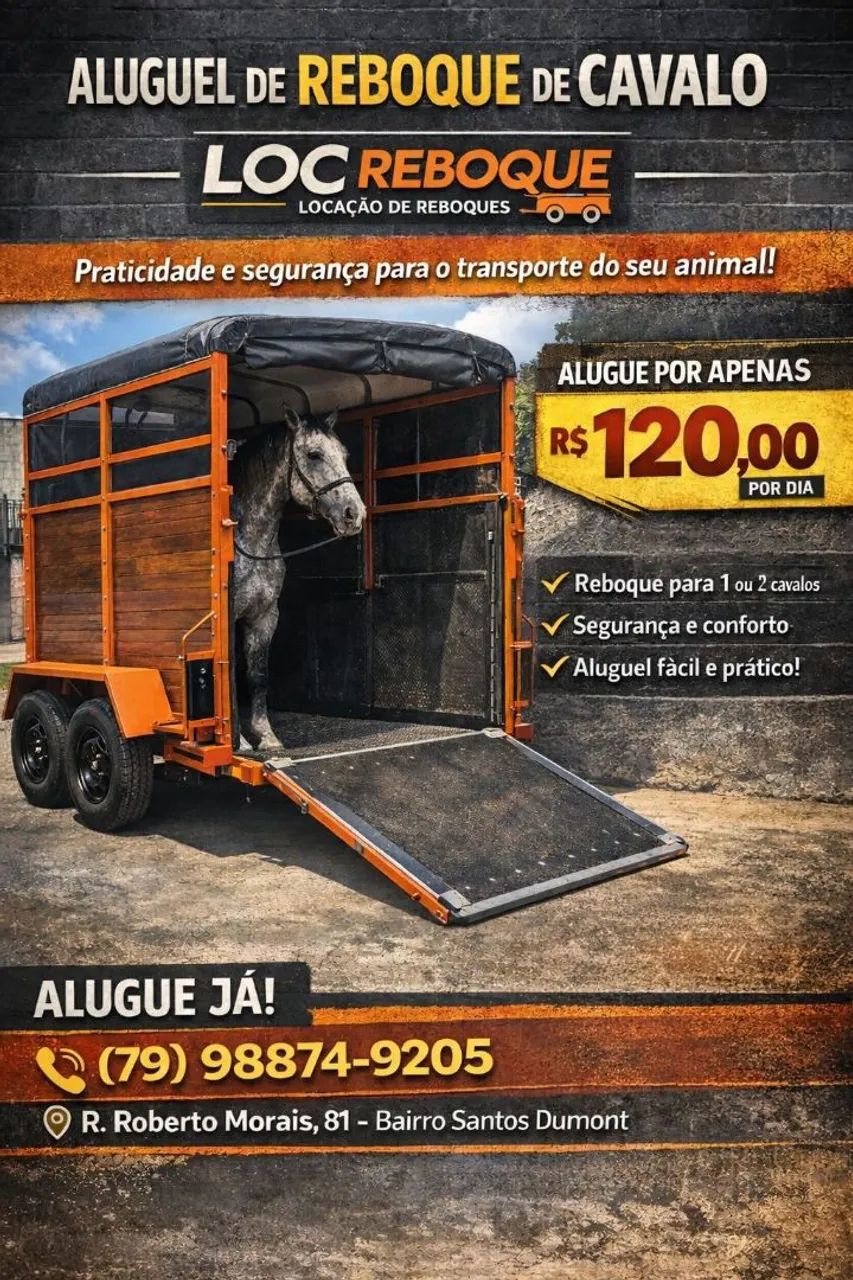 Aluguel de reboque para dois animais - Foto 2