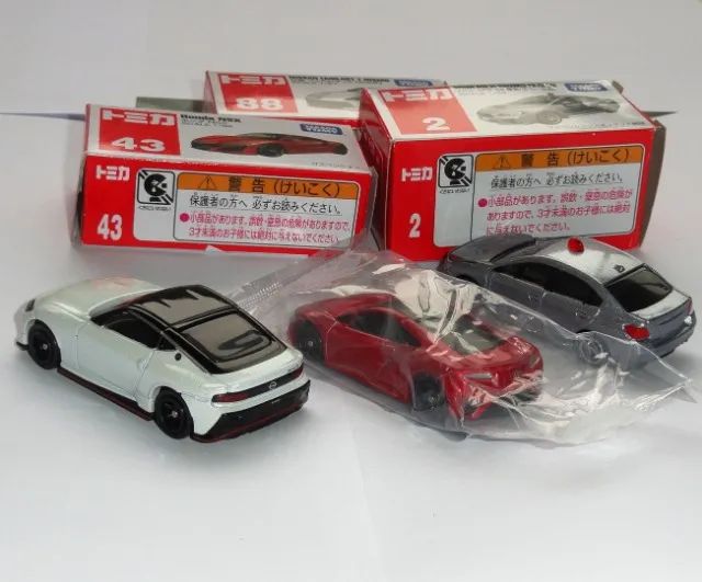 takara tomica tomy trio honda nsx + subaru + nissan fairlady z