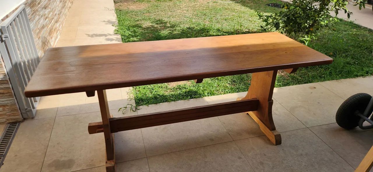 Mesa de madeira maciça peroba - Foto 3