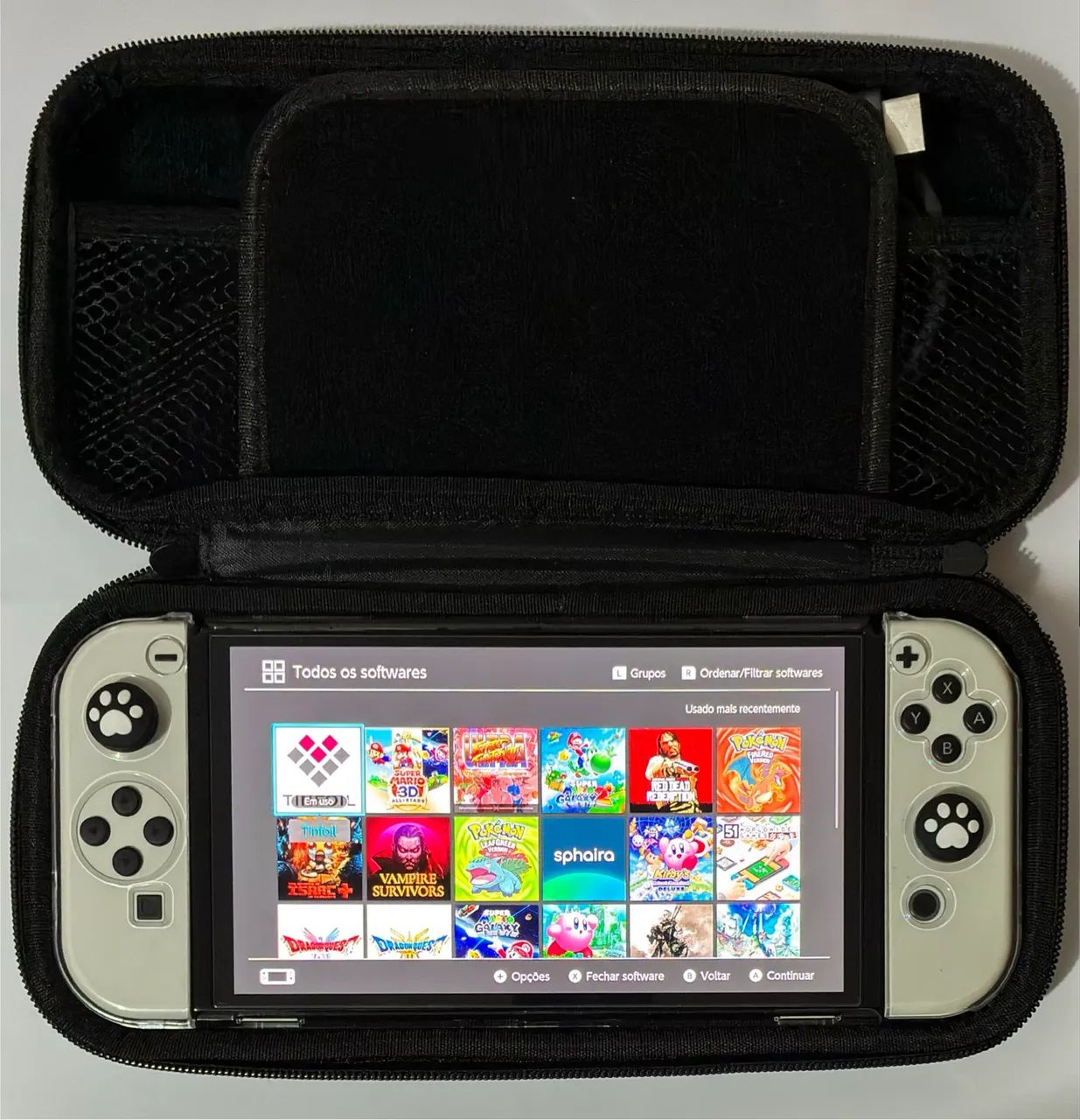 Nintendo Switch Oled Desbloqueado com vários extras 