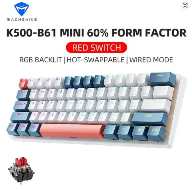 Teclado Mecânico Machenike K500 RGB