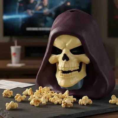 Balde de pipoca esqueleto Cinepolis 