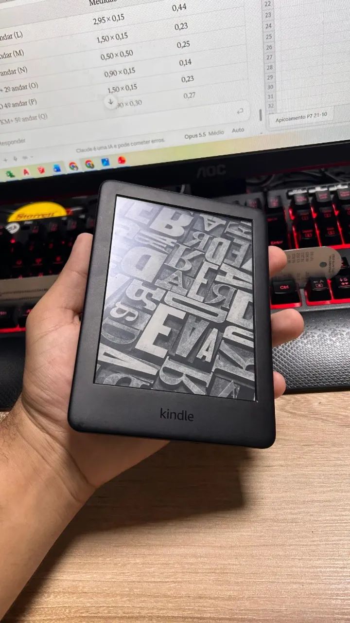 Kindle 10 geração 8gb + capa