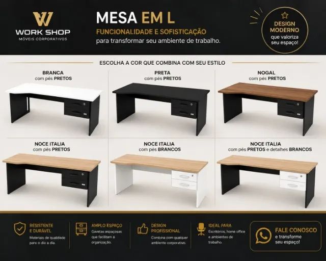 Mesa pé painel 