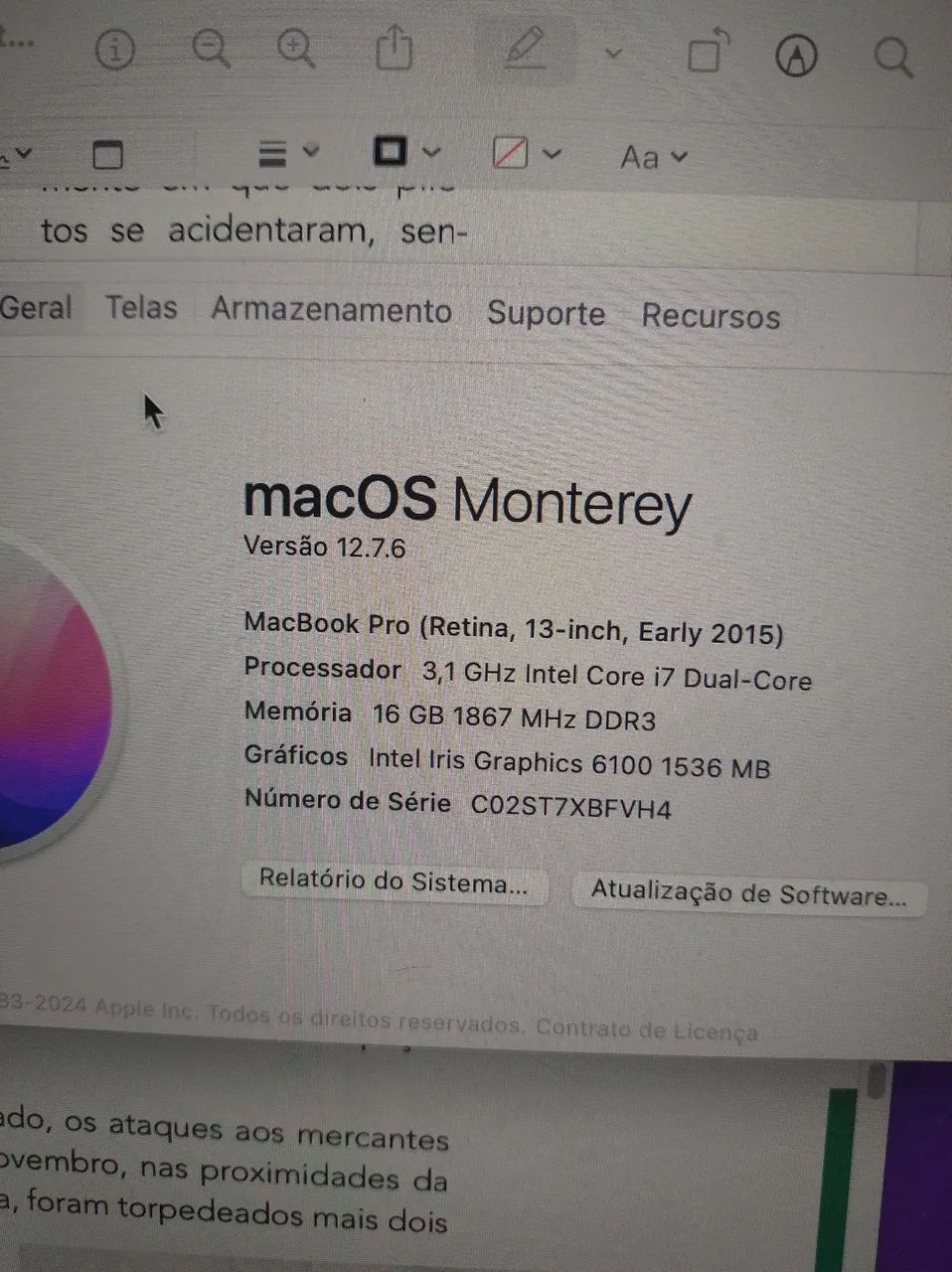 MacBook PRO retina Early 2015 I7 Dual core - Foto 5