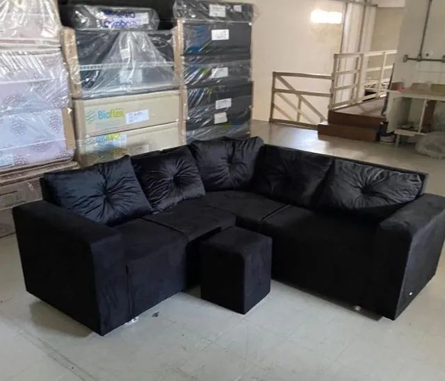 SOFA DE CANTO + PUFF DE BRINDE  - Foto 4