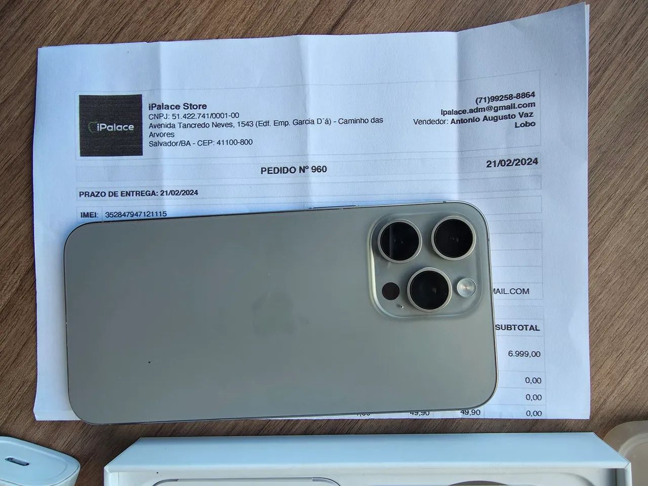 Iphone 15 Pro Max 256 Bateria 86%  - Foto 2