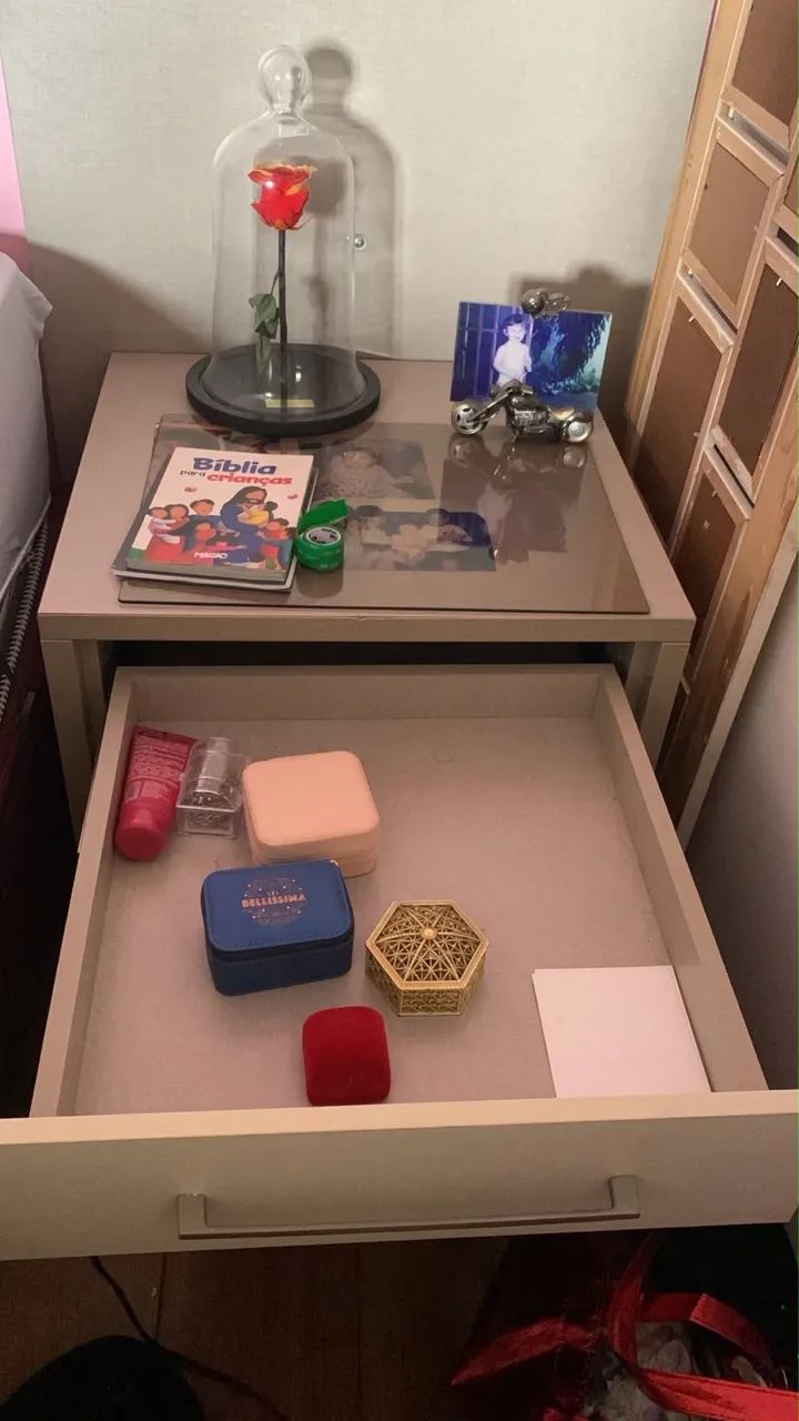 Criado mudo com cabeceira para cama queem - Foto 3