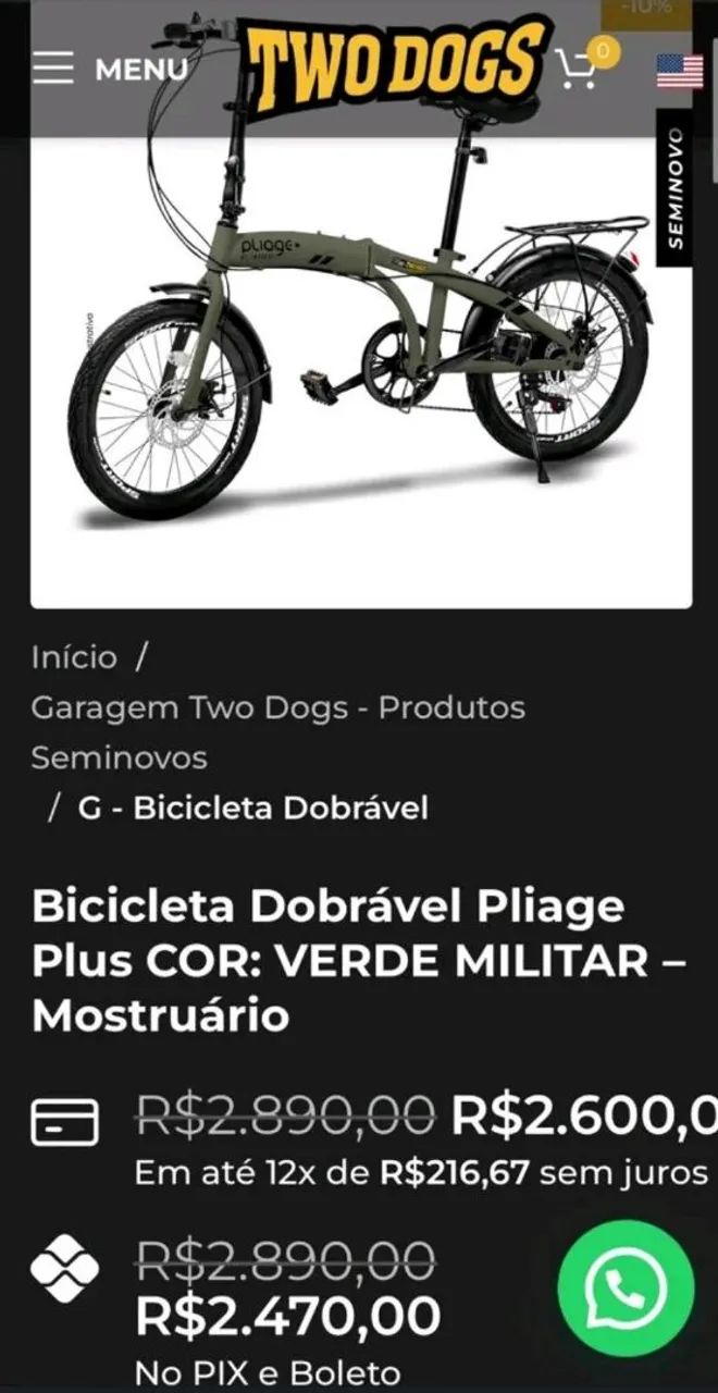 Bicicleta Dobrável Two Dogs - Ciclismo - Vila Leopoldina, São