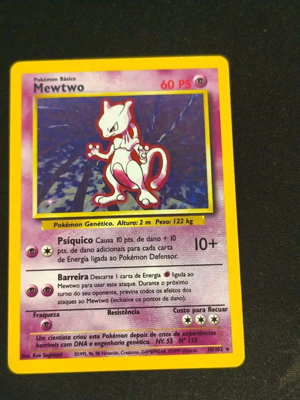 Carta Pokmon Mewtwo 10/102 Antiga Original - Hobbies e colees - Teutnia  1501478593 | OLX