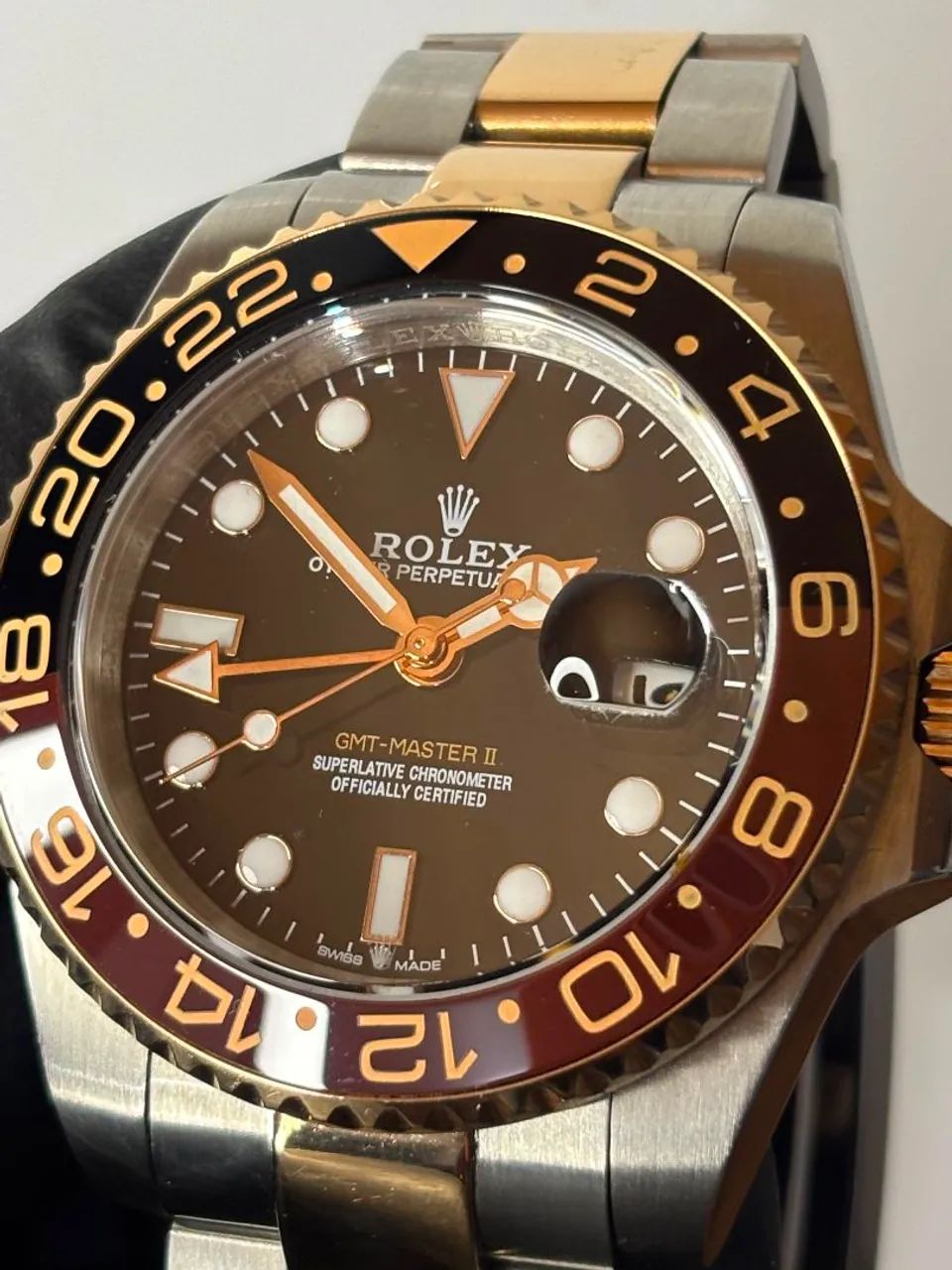 Relógio Rolex GMT master II Rootbeer misto  - Foto 2