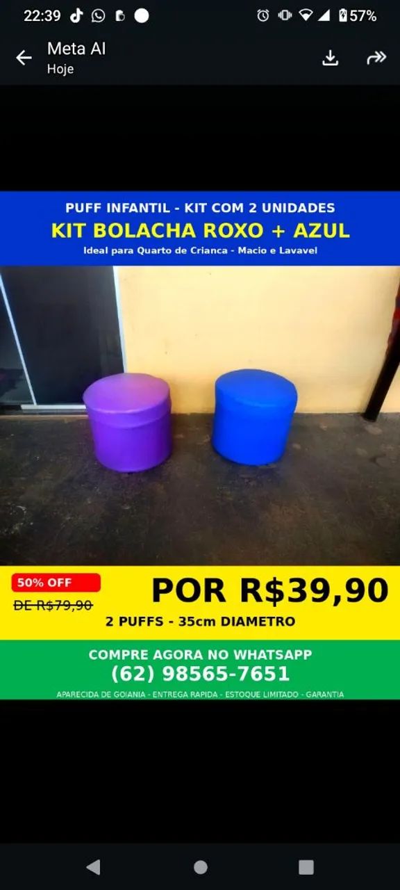Puffs pára criança 