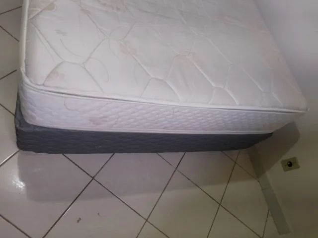 [SOMENTE RETIRADA] Cama Box Casal com Colchão de Molas - Foto 5