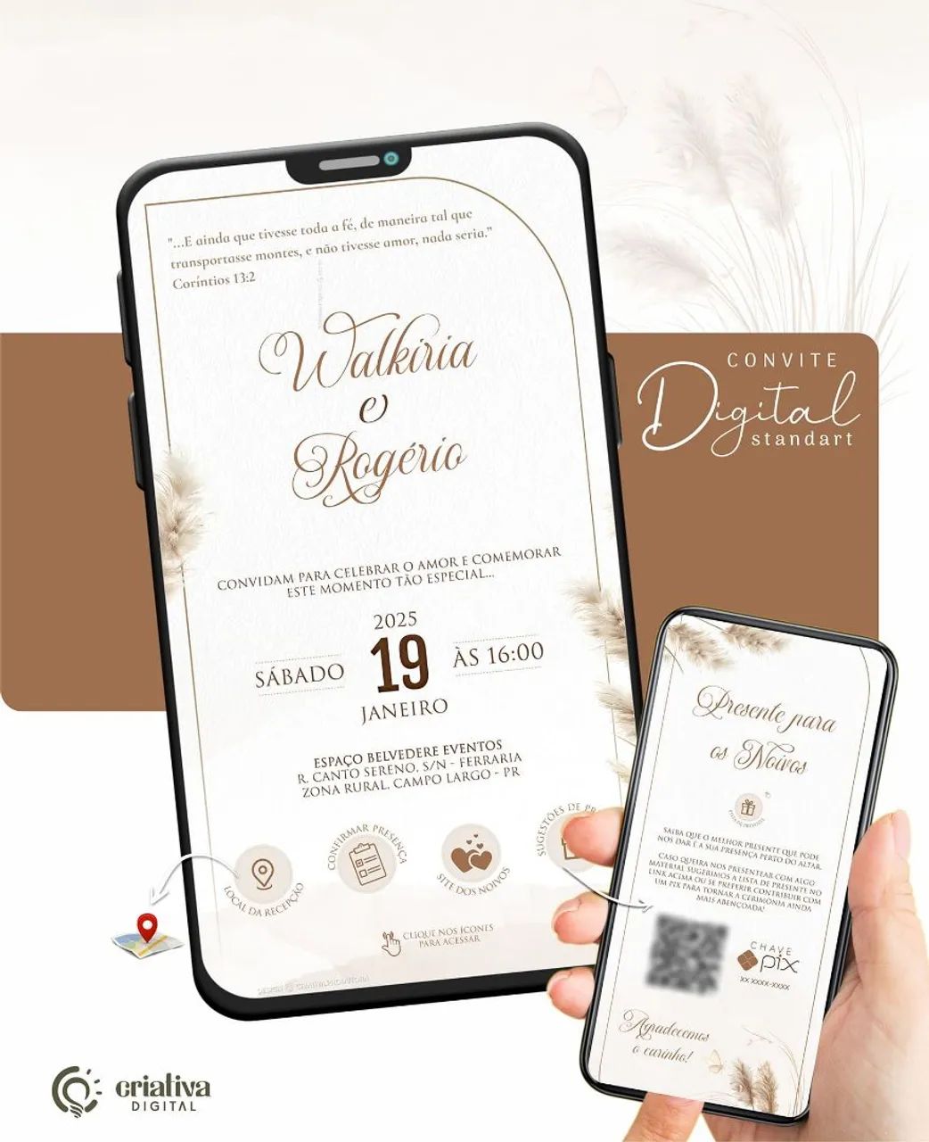 Convite Virtual de Casamento  - Foto 2