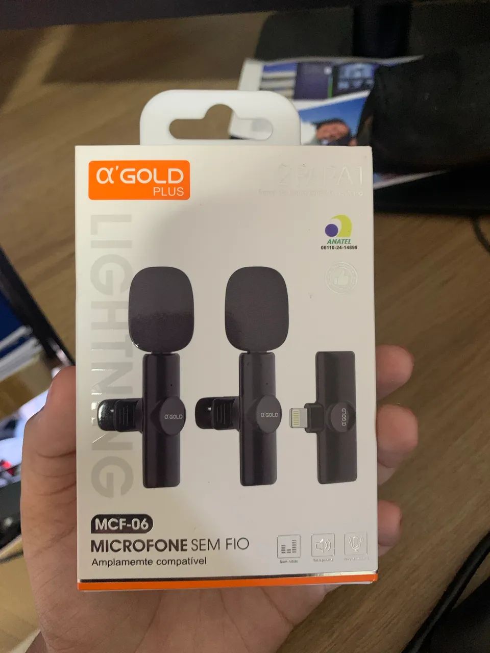 Microfone lapela novo