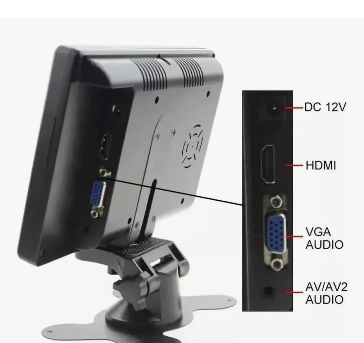 Monitor Duinb HD de 7" com HDMI e Tela LCD para Imagens Claras - Foto 3